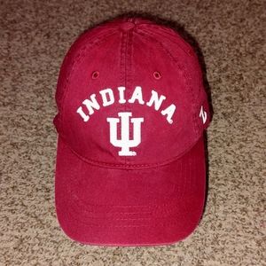 Zephyr Indiana University Hoosiers Logoed Baseball Hat - Adjustable Red White